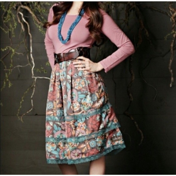 Matlida Jane You and Me Mona Ballet Dress Size Small Pink Floral Long Sleeve - Picture 2 of 12